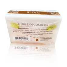 Load image into Gallery viewer, Coconut Bar Soap with Kukui & Coconut Oil 6oz. Made with Aloha by Maui Soap Company.