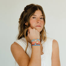 Load image into Gallery viewer, "Free" Patriotic Hair Tie Bracelets: Medium