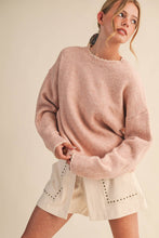 Load image into Gallery viewer, CONTRAST KNIT SCALLOPED EDGE SWEATER MSW11114: Olive / S