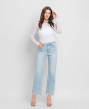 Load image into Gallery viewer, HIGH RISE SLIM WIDE JEANS MERITORIOUS