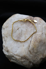 Load image into Gallery viewer, Gold Rope Bracelet – 18K Gold Plated Stainless Steel