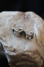 Load image into Gallery viewer, Chunky Silver Teardrop Earrings – Stainless Steel Waterproof Sculptural Statement Hoops