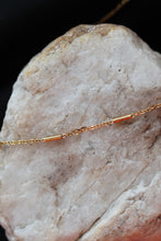 Load image into Gallery viewer, Gold Satellite Bar Necklace - Waterproof Everyday Piece