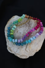 Load image into Gallery viewer, Rio Multicolor Gemstone Beaded Necklace | Colorful Jade Bead Necklace | Layering Necklace for Women