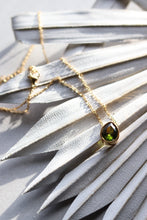 Load image into Gallery viewer, Kate Necklace - Green (Stainless Steel)