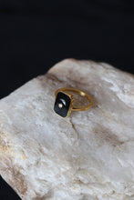 Load image into Gallery viewer, Black Vintage Ring - Gold (Size options) Water Proof