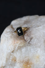 Load image into Gallery viewer, Black Vintage Ring - Gold (Size options) Water Proof