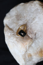 Load image into Gallery viewer, Black Vintage Ring - Gold (Size options) Water Proof