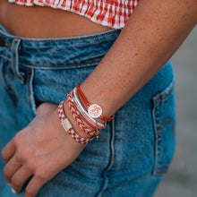 Load image into Gallery viewer, "Sweet" Pink Cherry Hair Tie Bracelets: Medium