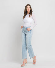 Load image into Gallery viewer, HIGH RISE SLIM WIDE JEANS MERITORIOUS