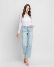 Load image into Gallery viewer, HIGH RISE SLIM WIDE JEANS MERITORIOUS