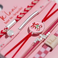 Load image into Gallery viewer, "Sweet" Pink Cherry Hair Tie Bracelets: Medium
