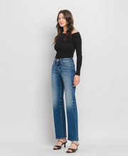 Load image into Gallery viewer, HIGH RISE FULL LENGTH SLIM WIDE JEANS DREAMLAND
