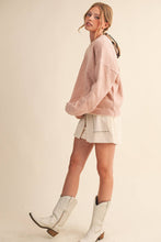 Load image into Gallery viewer, CONTRAST KNIT SCALLOPED EDGE SWEATER MSW11114: Olive / S