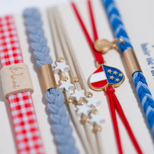 Load image into Gallery viewer, "Free" Patriotic Hair Tie Bracelets: Medium