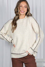Load image into Gallery viewer, Cozy Oatmeal Knitted Sweater