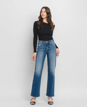 Load image into Gallery viewer, HIGH RISE FULL LENGTH SLIM WIDE JEANS DREAMLAND