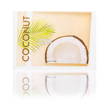 Load image into Gallery viewer, Coconut Bar Soap with Kukui & Coconut Oil 6oz. Handcrafted Hawaiian Bar Soap with a warm Hawaiian coconut aroma, accented with hints of sweet vanilla.