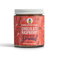 Load image into Gallery viewer, Chocolate raspberry honey cream spread.