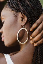 Load image into Gallery viewer, Horn Hoop Earrings