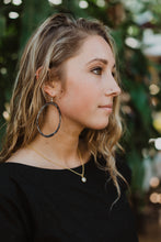 Load image into Gallery viewer, Horn Hoop Earrings