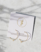 Load image into Gallery viewer, Dainty Gold Hoop. Also available now in silver.