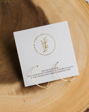 Load image into Gallery viewer, Dainty Gold Hoop. 18K Gold Plated.