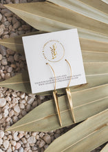 Load image into Gallery viewer, Spike Earrings | Waterproof 18K Gold Plated Stainless Steel Dangle Earrings | Hypoallergenic Statement Jewelry