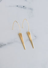 Load image into Gallery viewer, Spike Earrings | Waterproof 18K Gold Plated Stainless Steel Dangle Earrings | Hypoallergenic Statement Jewelry