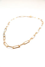 Load image into Gallery viewer, Gold Paperclip Chain Necklace - Water resistant