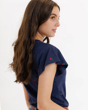 Load image into Gallery viewer, Navy Cherry Tee
