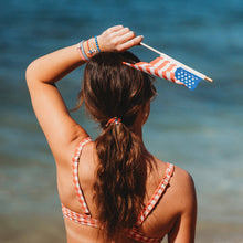 Load image into Gallery viewer, "Free" Patriotic Hair Tie Bracelets: Medium
