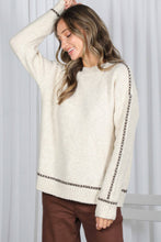 Load image into Gallery viewer, Cozy Oatmeal Knitted Sweater
