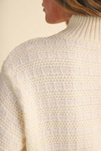 Load image into Gallery viewer, QUILTED KNIT MOCK NECK SWEATER MSW11618: Red / L
