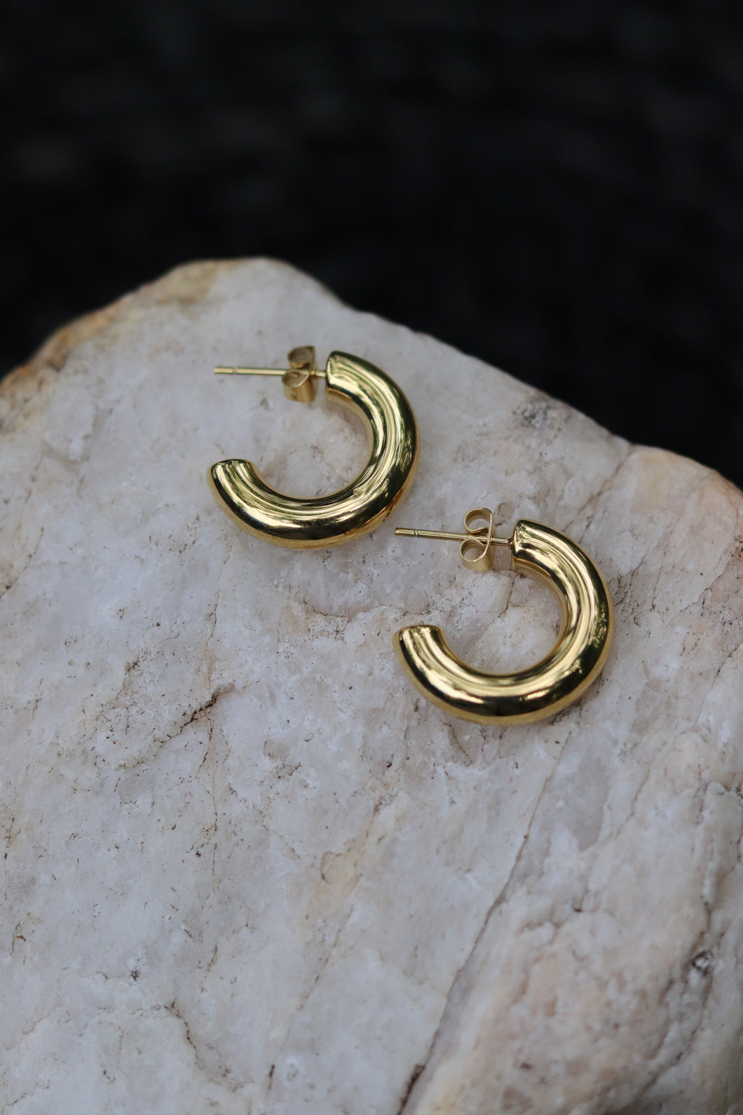 Mini Audrey Hoop Earrings - Gold