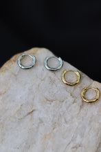 Load image into Gallery viewer, 2 X Mini Mara Hoops - Gold - Stainless Steel - Water Proof
