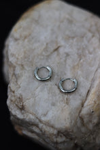 Load image into Gallery viewer, 2x Mini Mara Hoops - Silver - Stainless Steel - Water Proof
