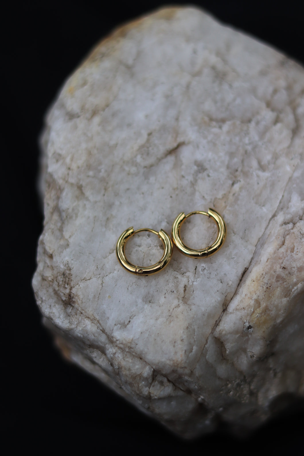 Mini Mara Hoops - Gold - Stainless Steel - Water Proof