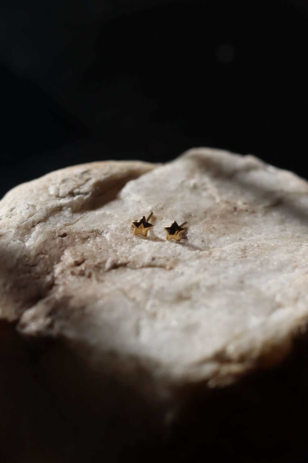 Gold Star Mini Studs, 18k gold plated, stainless steel