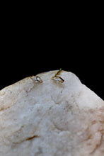 Load image into Gallery viewer, Clear Stud Earrings | 18K Gold Plated Stainless Steel Crystal Studs | Waterproof &amp; Hypoallergenic
