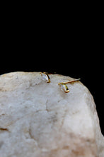 Load image into Gallery viewer, Clear Stud Earrings | 18K Gold Plated Stainless Steel Crystal Studs | Waterproof &amp; Hypoallergenic
