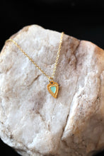 Load image into Gallery viewer, Mint Charm Heart Necklace - Stainless Steel, Gold Plated
