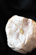 Load image into Gallery viewer, Mint Charm Heart Necklace - Stainless Steel, Gold Plated
