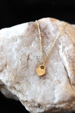 Load image into Gallery viewer, Gold Lock Charm Heart Necklace - Stainless Steel, Gold Plated
