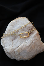 Load image into Gallery viewer, Gold Chain Link Clasp Necklace - Stainless Steel - Waterproof
