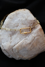 Load image into Gallery viewer, Gold Chain Link Clasp Necklace - Stainless Steel - Waterproof
