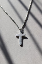 Load image into Gallery viewer, Silver Aluminum Cross Necklace
