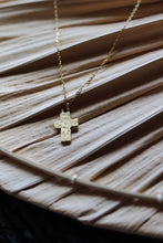 Load image into Gallery viewer, Dainty Gold Cross Necklace.
