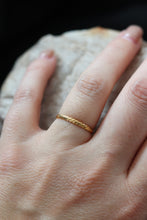 Load image into Gallery viewer, Dainty Twisted Gold Ring – 18K Gold Plated Stainless Steel Open Back Stacking Ring
