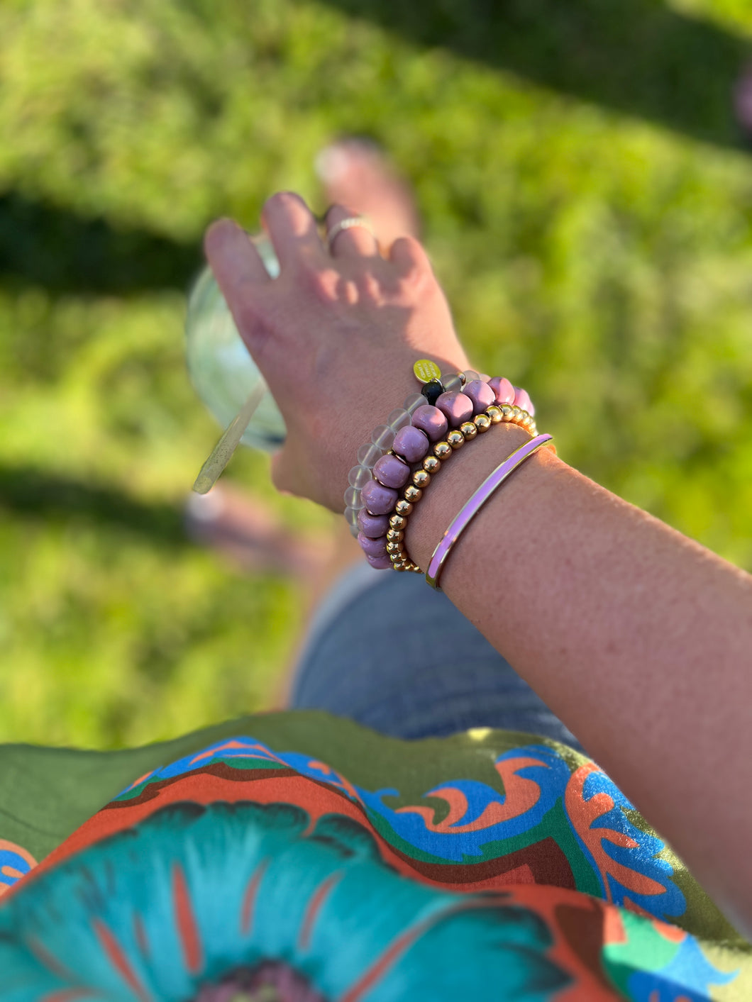 Summer Pinks Bracelet Stack